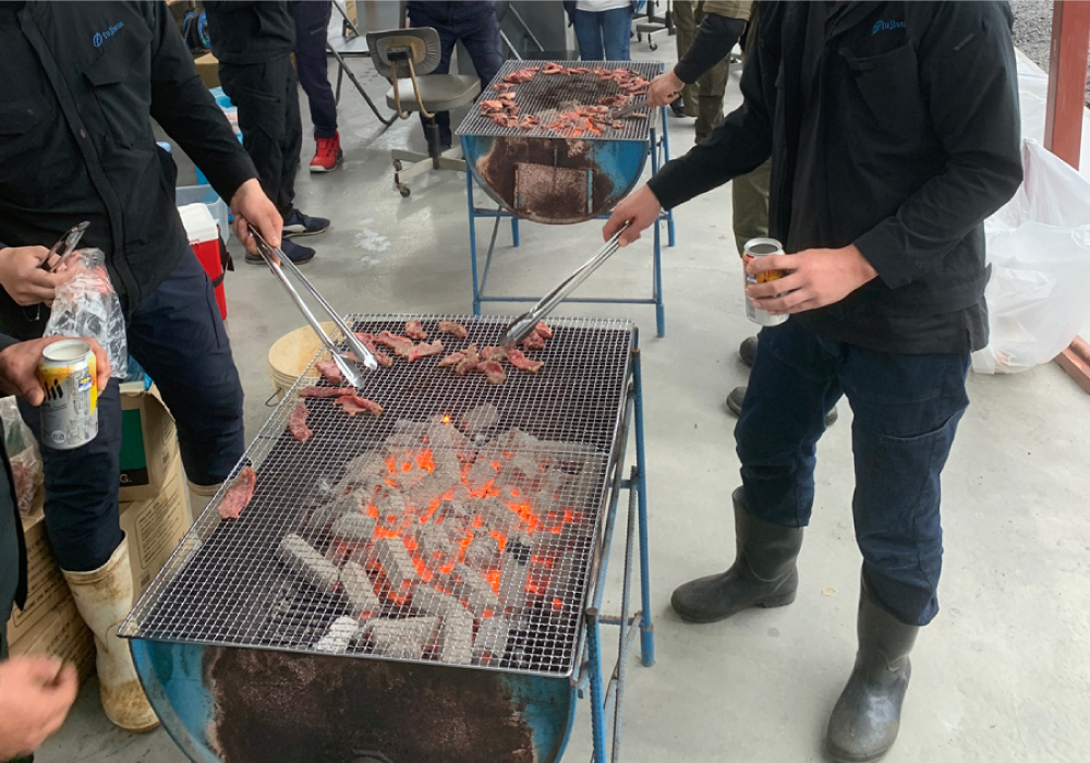 バーベキューの様子